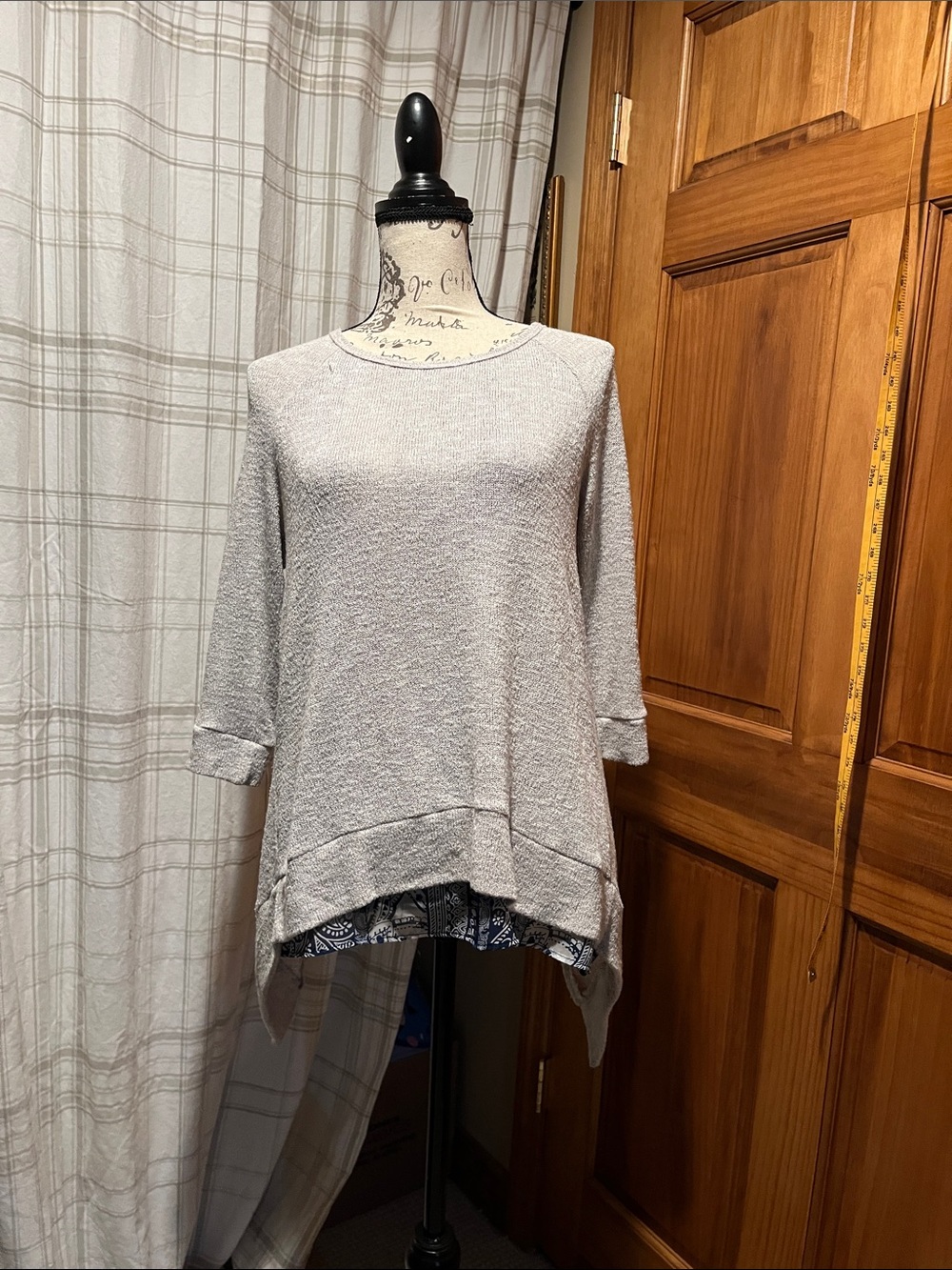 Design Lab Lord & Taylor High-Low Knit Pullover Blouse
